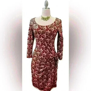 Max Studio wraparound dress long sleeve